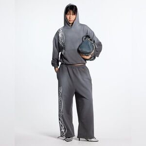 Coldculture SCRIPT SWEATPANTS ANTRACITE GREY Unisex Size XS